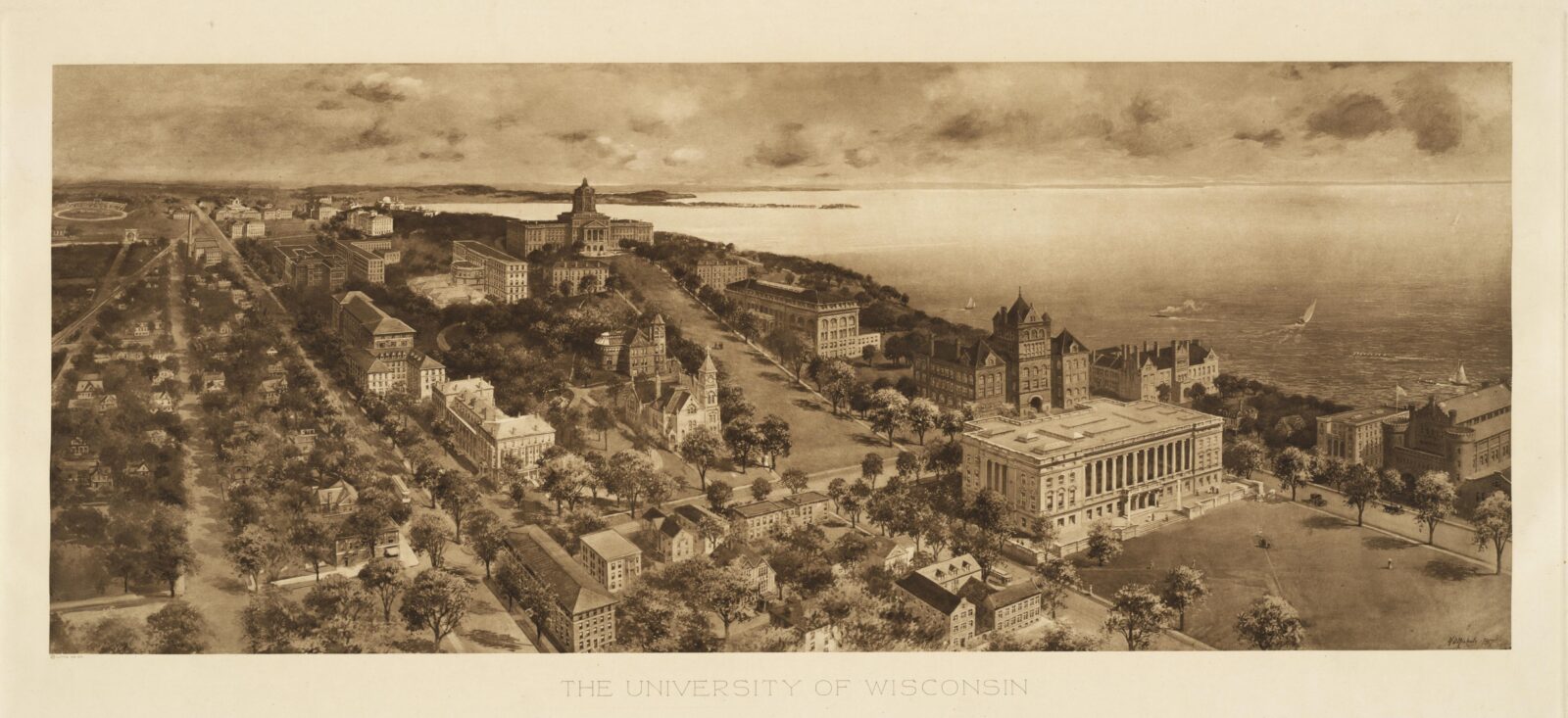 View of campus, 1917